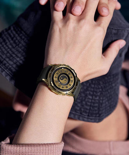 Apéritif rétro en acier inoxydable noir en forme de huit diagrammes