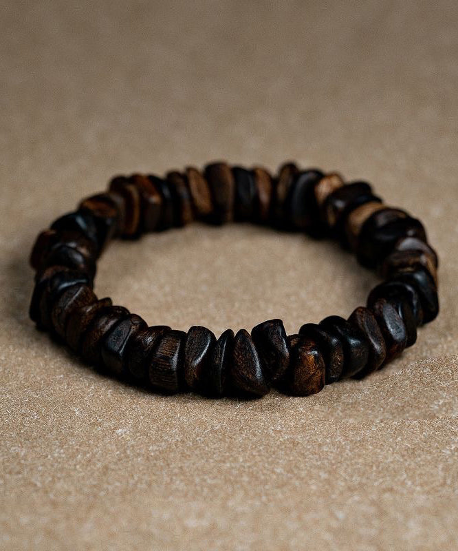 Retro Brown Sandalwood Buddha Beads Bracelet QU021