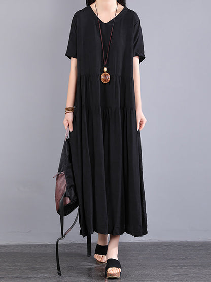 Übergröße Damen Sommerkleid mit Blumenmuster KL1024