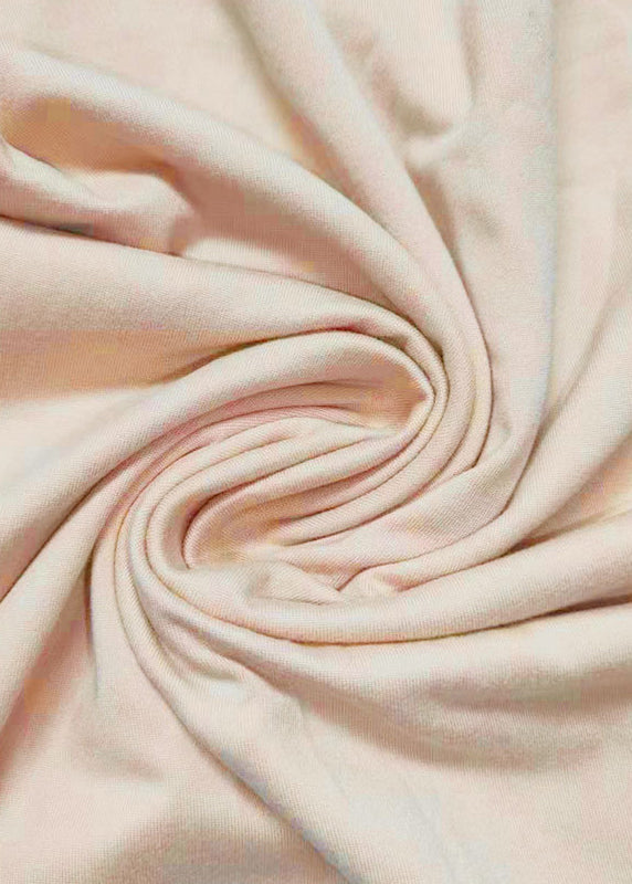 Einfaches solides Baumwollkleid Spaghetti Apricot Strap Asymmetrisch