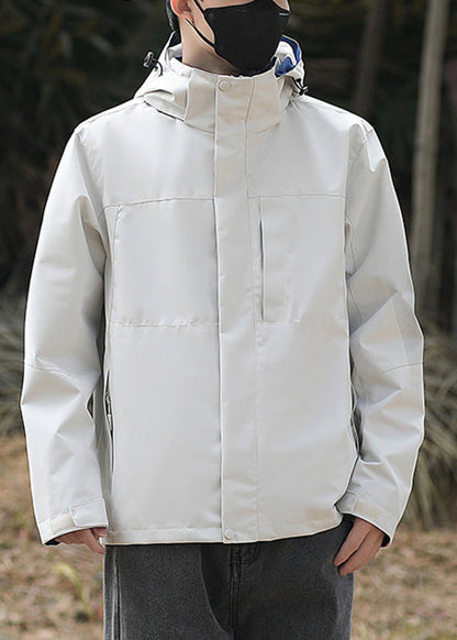 Einfache Mäntel Baumwolle Übergroßen Solide Grün Mit Kapuze Frühling