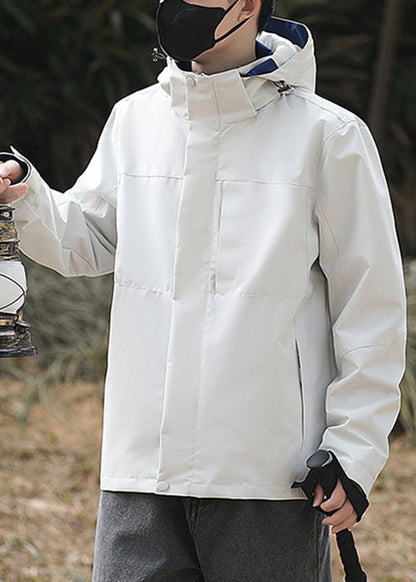 Einfache Mäntel Baumwolle Übergroßen Solide Grün Mit Kapuze Frühling