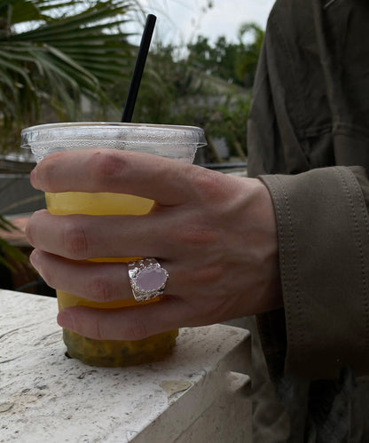 Blau stahl Edelstahl Einfache Ringe Kristall