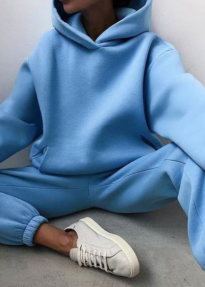 Ensemble élastique à capuche et deux tailles en coton kaki, pièce simple