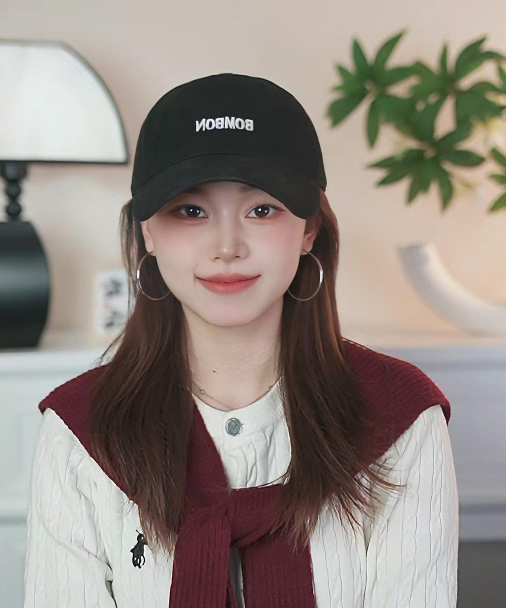 Einfache Buchstaben bestickte Baseballkappe in Rosa