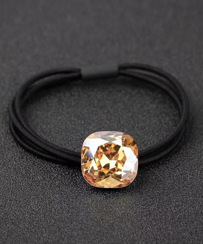 Rote Hand Haar Kristall Gewebt Zirkon Krawatte Einfache