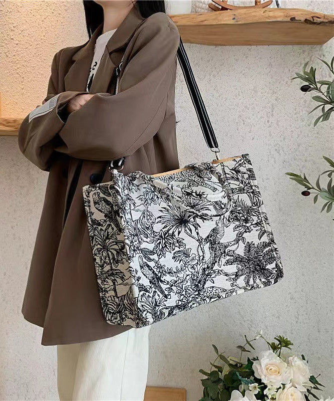 Spring New Jacquard Embroidered Large Capacity Handbag HJ1059