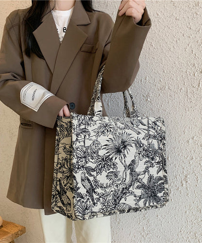 Sac à main de grande capacité brodé en jacquard de printemps HJ1059