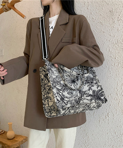 Sac à main de grande capacité brodé en jacquard de printemps HJ1059