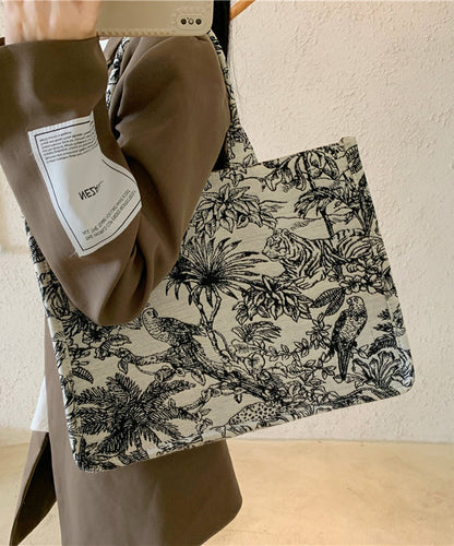 Sac à main de grande capacité brodé en jacquard de printemps HJ1059