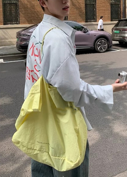 Chemises en coton pour hommes, col rayé, lettres bleues, printemps Peter Pan