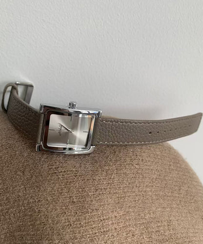 Leder-Stil Uhren Uhrwerk Quarz Gold Legierung