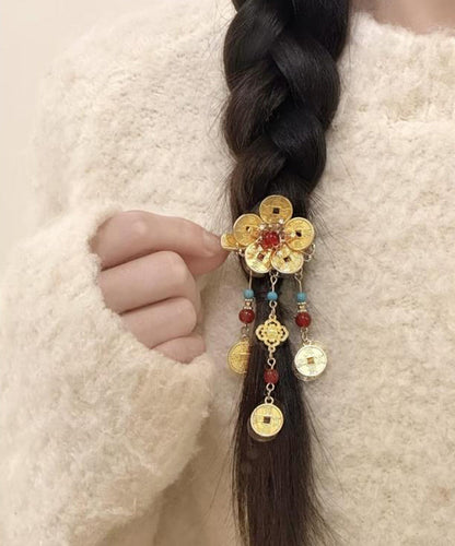 Kupfer Quaste Overgild Sterling Stil Münze Türkis Gold Silber