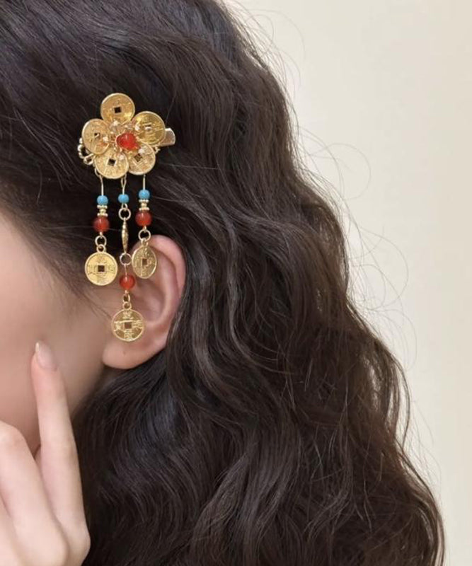 Kupfer Quaste Overgild Sterling Stil Münze Türkis Gold Silber