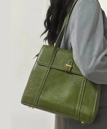 Sac à main en similicuir durable et solide de style vert SX1025