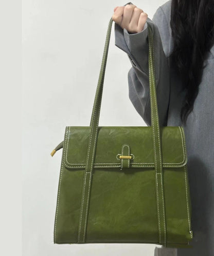 Sac à main en similicuir durable et solide de style vert SX1025