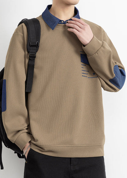 Stücke Falsche Baumwolle Stilvolle Peter Patchwork Schwarz Pan Kragen Zwei