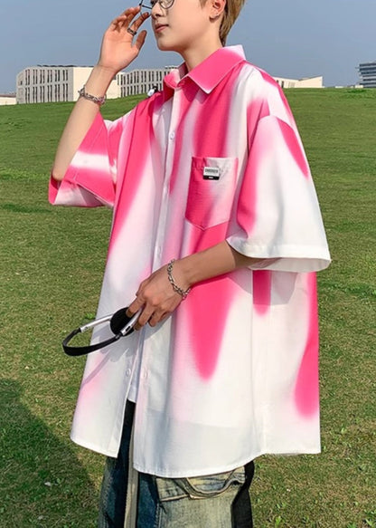 Cravate en coton vert pour homme, poches, teinture noirâtre, chemises élégantes à moitié