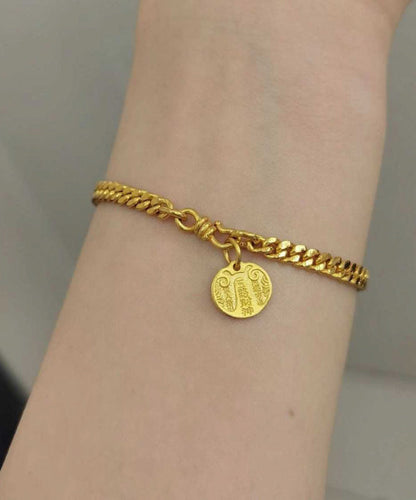 Charm Sterling Stilvolles Gold Silber Armband Overgild