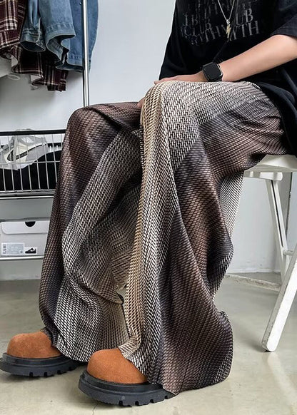 Pantalon de couleur printemps homme surdimensionné élégant dégradé drapé imprimé