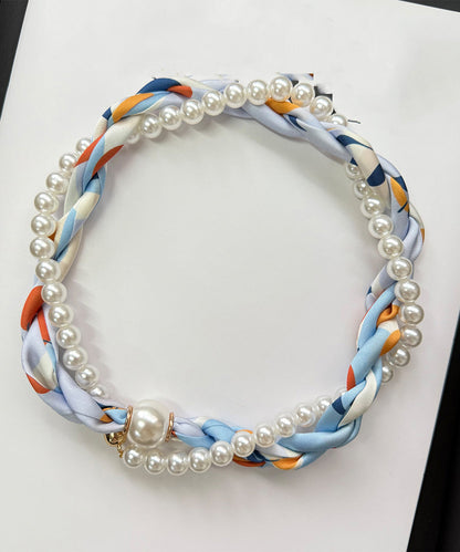 Green Beading Pearl Bracelet Alloy Stylish Silk
