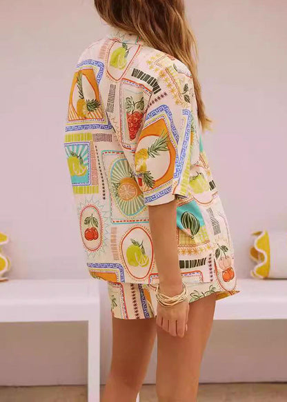 Shirts Shorts Stilvolle Taste Drucken Zwei Set Stücke Sommer Und