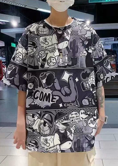 Chemises élégantes rouges à manches mi-longues en coton pour hommes