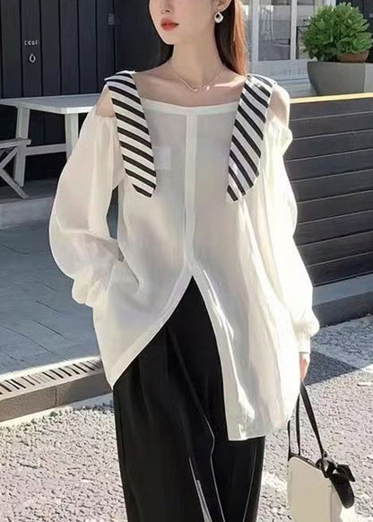 Hemd Seite Offen Frühling Falsch Zwei Rose Stilvolle Stücke Baumwolle