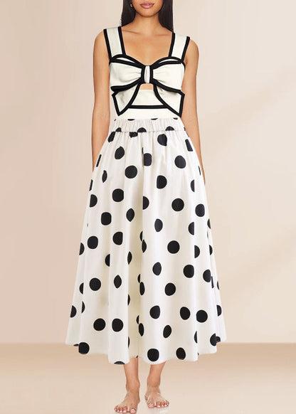 Bodysuit Set Maxi And Skirts White Lingerie Dot Trendy