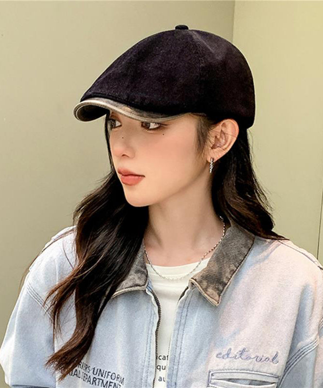 Coffee Fashion Hat Corduroy Unique Versatile Breton