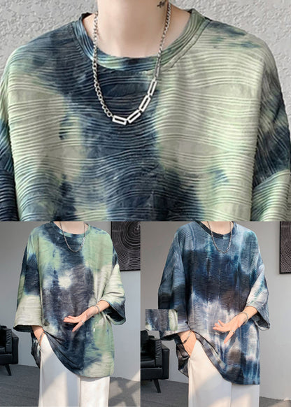 Silk Ice Bracelet Green T Unique Dye O Shirts Neck Mens Tie