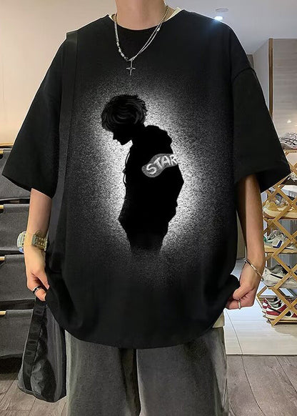 Männer Design Druck Kaffee Vintage T Shirt Original Baumwolle Halb