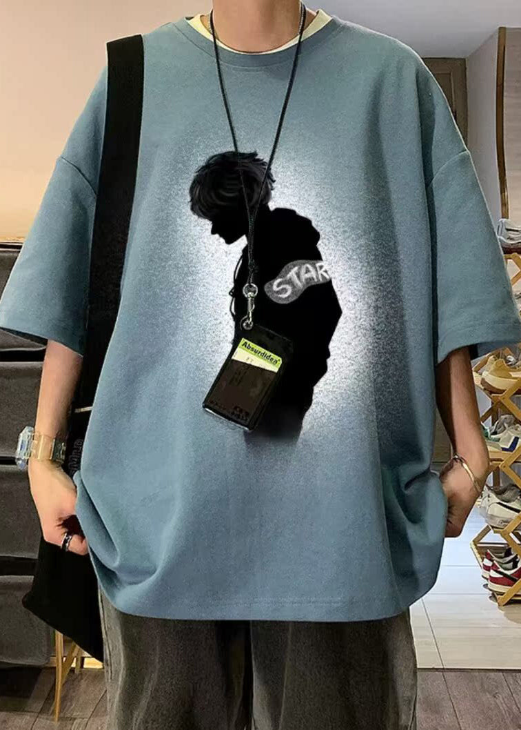 Männer Design Druck Kaffee Vintage T Shirt Original Baumwolle Halb