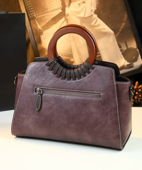 Vintage Embroidery Zircon Faux Leather Tote Handbag YX004
