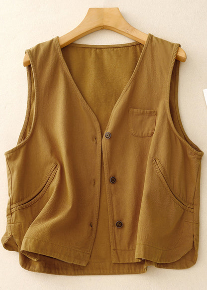 Purple Oversized Vintage Cotton Vest Spring