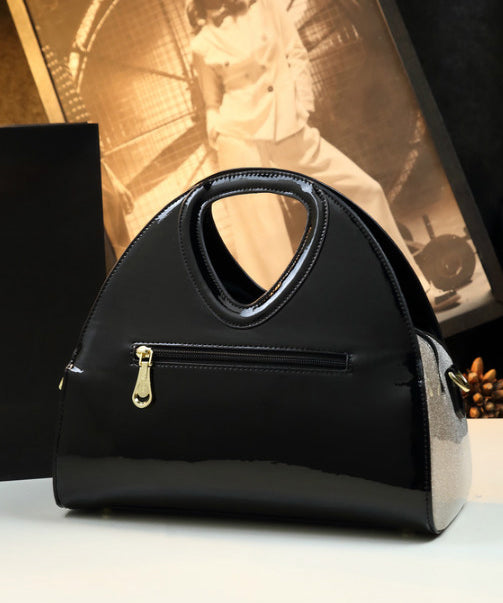 Women Apricot Zircon Large Capacity Faux Leather Tote Handbag YX006