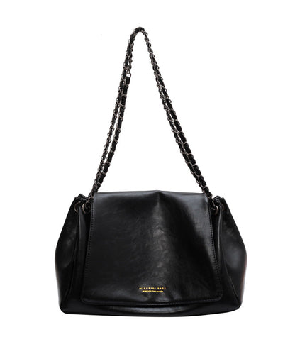 Sac à main en similicuir patchwork noir pour femme UU1070