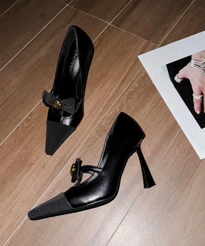 Pailletten Schwarz Frauen Hohe Spleißen Bogen Heels Schaffell