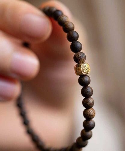 Beads Brown Bracelet Silver Sterling Overgild Women