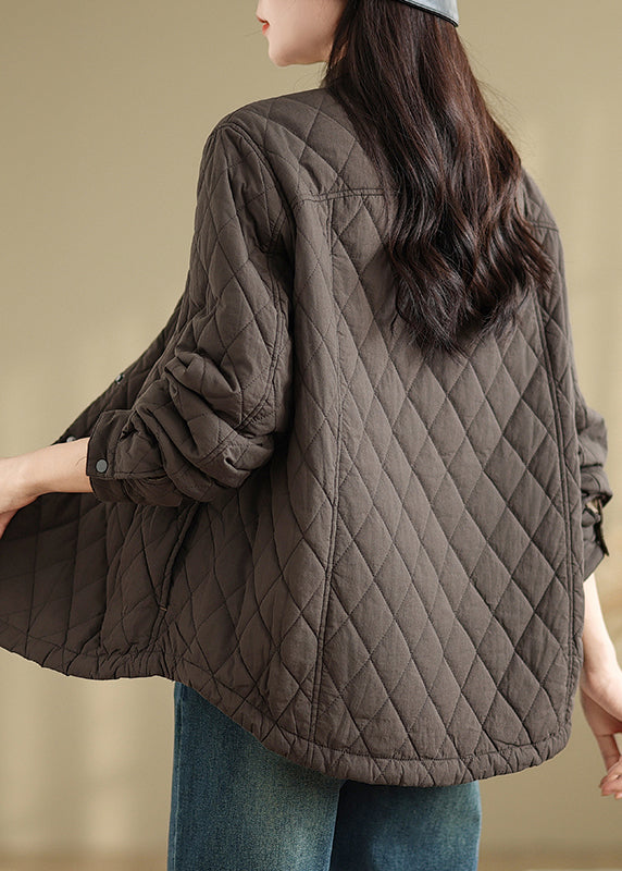 Vestes en coton fin à col montant et poches pour femmes, printemps TI002