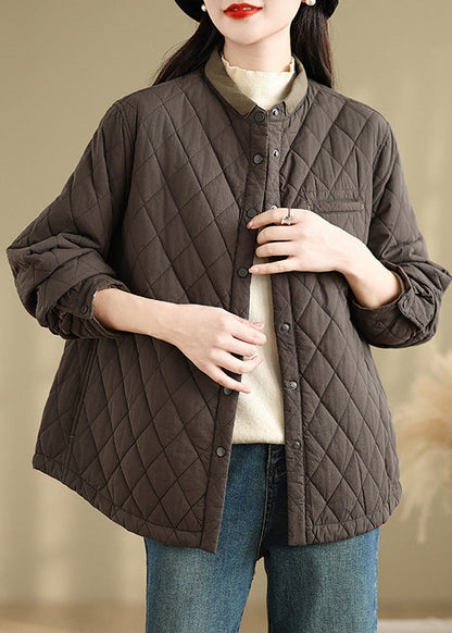 Vestes en coton fin à col montant et poches pour femmes, printemps TI002
