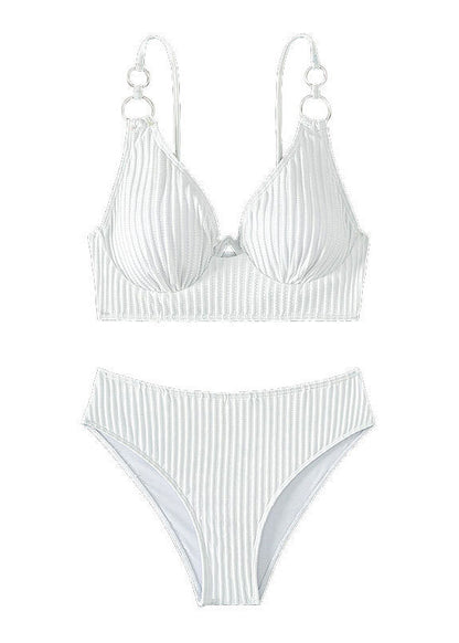 Maillot de bain dos nu sexy blanc pour femme VC015