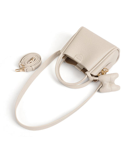 Sac à main polyvalent en similicuir blanc pour femme