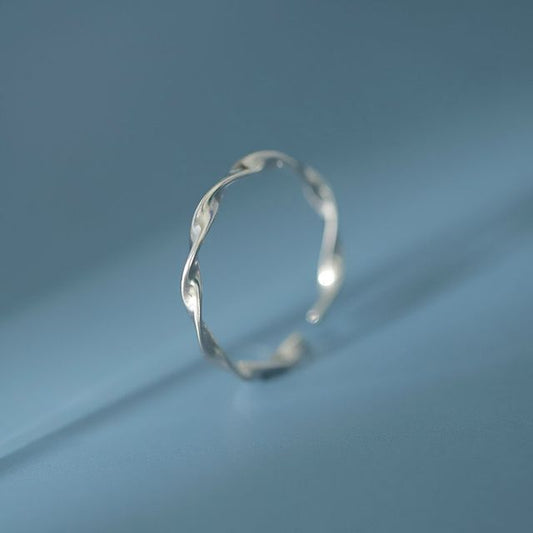 Silver Twisted Ring Sterling