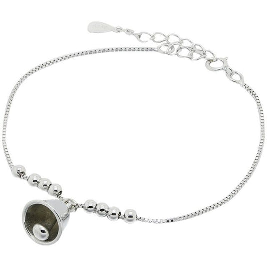 Sterling Bracelet Bell Silver