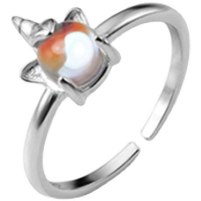 Silver Ring Unicorn Sterling Open