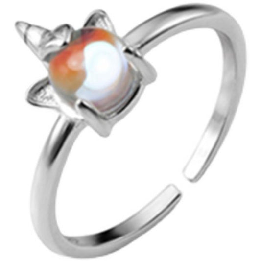 Silver Ring Unicorn Sterling Open