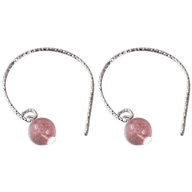 Silver Crystal Earring Sterling Faux Dangle