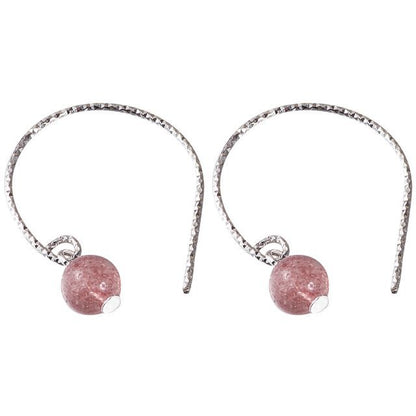 Silver Crystal Earring Sterling Faux Dangle