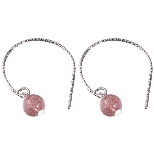 Silver Crystal Earring Sterling Faux Dangle